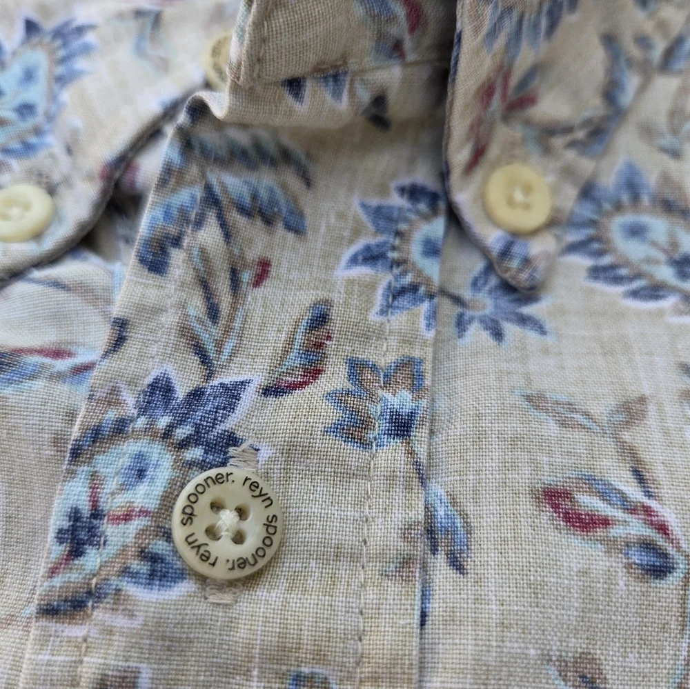 Reyn Spooner Aloha Hawaiian Shirt Floral Print Size XXL - Picture 3 of 10